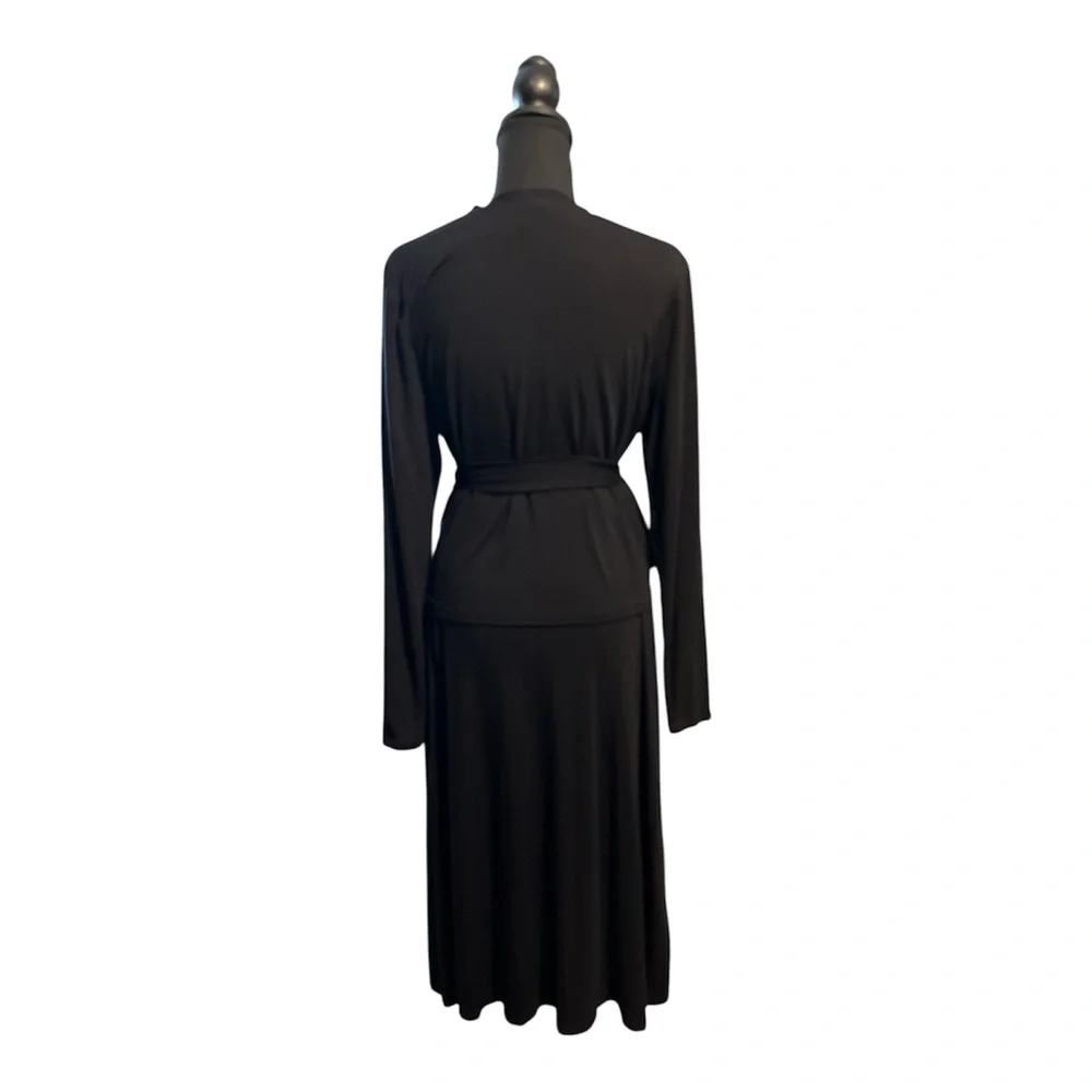 CAbi Faux Wrap Dress Dishy sz M | EUC | Versatile Minimalist Timeless Witchy - Picture 2 of 5